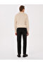 Black Regular Fit Elastic Waist Canvas Trousers 50317282-Vr046 - 4