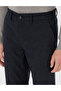 Navy Blue Regular Fit Elastic Waist Canvas Trousers 50317282-Vr033 - 5