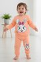 Baby Girl Long Sleeve Seasonal Rabbit Printed Baby Set 18-24 MONTHS