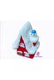 4.7cm Mini Winter House with Snowy Triangle Roof, 3D House Silicone Mold K-1529, Scented Stone Plaster Candle Mold - 4