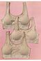 3-Piece Cotton Lycra Skin Color Bustier with Removable Pads - Half Tank Top