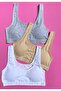 Thick Sling 3-Piece Pads Grey, White and Tan Half Tank Top (M=70-75, L=80-85, Xl=90-95) 63V13