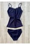 9 Pieces of Colorful Set with Lace and Bow Detail, Tank Top and Panties in the Same Colors - 5