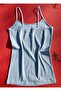 Cotton 4-Piece String Strap Green, Light Blue, Pink and Ecru Report Ribbed Women's Tank Top - 7