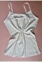 Cotton, Lycra Ribbed Women's Undershirt with 5 Rope Straps - 3