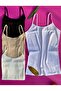 Cotton, Lycra Corded 4 Pieces Rope Strap Skin, Black, White and Ecru Women's Athlete - 2