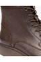 حذاء كلاسيكي من الجلد الطبيعي باللون البني للرجال 4K1UB17890 - 4