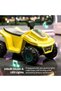 Giddy ATV Electric Bike for Kids | Rechargeable Electric Ride-On with Lights, USB & Music (Yellow) - 3