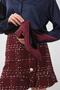 Fleur Burgundy Color Suede Block Heeled Women's Heeled Shoes - 5