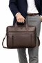 Unisex Brown 14 Inch Briefcase and Laptop Bag - 2