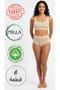 Women's 100% Cotton 12-Piece Heart High-Waist 6-White-6-Tan Panty Set - 5