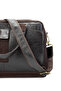 Men's Genuine Leather Brown Briefcase - 7