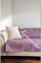 Luxury Velvet Sofa Cover with Non-Slip Base - Comfortable Lilac Vein Pattern