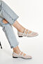 MLT0030-0103 Women's Casual Mesh Ballet Flats with Buckle