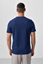 Indigo Basic Short Sleeve Standard Fit V-Neck Men's T-Shirt - 87912 - 6