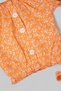 Girl's 2-3-4-5-6 Years Old Summer Flower Printed Bluzlu Muslin Shorts with Belt Stylish Holiday Girl's Suit - 7