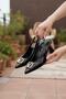 Women's Sante Black Patent Leather Buckle Detailed Heeled Shoes - 4