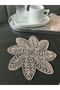 Set of 6 Stylish Coffee Side Presentation Guipure Tulle Napkins - 3