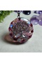 Moonstone - Amethyst - Garnet - Tree of Life Stainless Steel Orgonite Pendant (Handmade Design Products) - 4