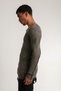 Fashion Style Slim Fit Special Paint and Distressed Effect Crew Neck Knitwear Sweater - 4