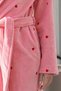 "Les Cœurs" Women's Bathrobe / Dressing Gown Set with Hair Bonnet - 3