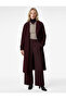 X Melis Ağazat - Oversized Coat Double-Breasted Long Sleeve Pocketed Buttoned - 2