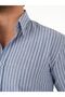 Premium Men's Regular Fit Striped Linen Shirt - 3