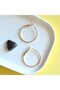 Thin Hoop Earrings Gold Color Suitable for Daily Use - 2