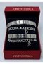 Tarnish Stainless Steel Letter Bracelet Italian Bracelet Set of 2 for Couple, Lover