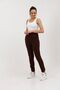 Haute 1019 Brown Winter Thick Fleece Inside High Waist Women's Sweatpants - 4