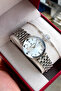 100% Original Silver Color Steel Women's Wrist Watch with Bracelet Gift - 3