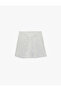 Comfortable Fit Belt Detailed Mini Sports Shorts Skirt - 4