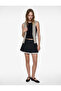 Slim Fit Crew Neck Corded Fabric Sleeveless Tank Top