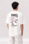 Men's Padel Back Printed Oversize T-Shirt - 2