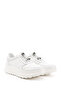 Women's White Rubber Laced Comfort Genuine Leather Sneaker - 2