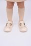 Joy Girls' and Boys' Genuine Leather Anatomical Beige Casual Shoes - 4