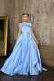 GIRLS ONE-SHOULDER BOW DETAIL EVENING GRADUATION, WEDDING, SPECIAL OCCASIONS - 2