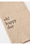 Oh Happy Day 100 Paper Napkins Brown (33X33 cm) - 2