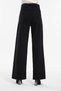 Black Lycra Super High Waist Loose Jean Trousers. (super High.) Wide Leg. - 7