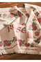 Rose Cotton Printed Tea Towel Set of 2 Cream (40X50 cm) - 2