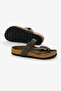 Women's Khaki Comfortable Fit Poly Sole Cross Model Nubuck Flip Flops - 4