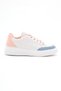 Women's White Powder Comfortable Fit High Poly Sole Lace-Up Sports Shoes - 2