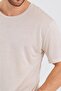 Men's Tencel Fabric Oversize T-Shirt Stone - 3