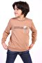سويت شيرت رجالي من نوع Relax Fit Crew Neck مطبوع - 2 Thread