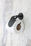 Black Narrow Covered Toilet Paper Holder WC Paper Holder Toilet Paper Hanger - 2