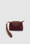 Yulie Metal Accessory Detailed Zipper and Magnet Closure Parachute Fabric Women's Hand Wallet Claret Red
