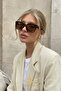 Unisex Loya Brown Square Ultra Light Uv400 Filtered Sunglasses - 2