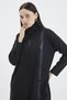 Hooded High Collar Sportswear Black 0131