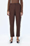 Elastic Waist Brown Trousers 0259