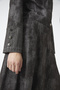 Shirt Collar Buttoned Jacket Skirt Double Brown Set 1705 - 7